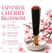 Japanese Cherry Blossom Incense Sticks 11" - 1 Bundle 85 to 100 Sticks - Smooth and Clean Long Burn Time, 45 to 60 Minut