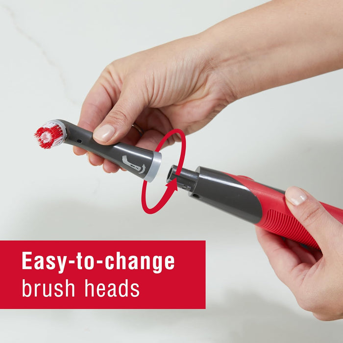 Reveal Power Scrubber with Multi-Purpose Head, Cordless Electric Battery Powered Scrub Brush, Water Resistant, for Home/Kitchen/Bathroom/Grout/Tile/Shower/Tub