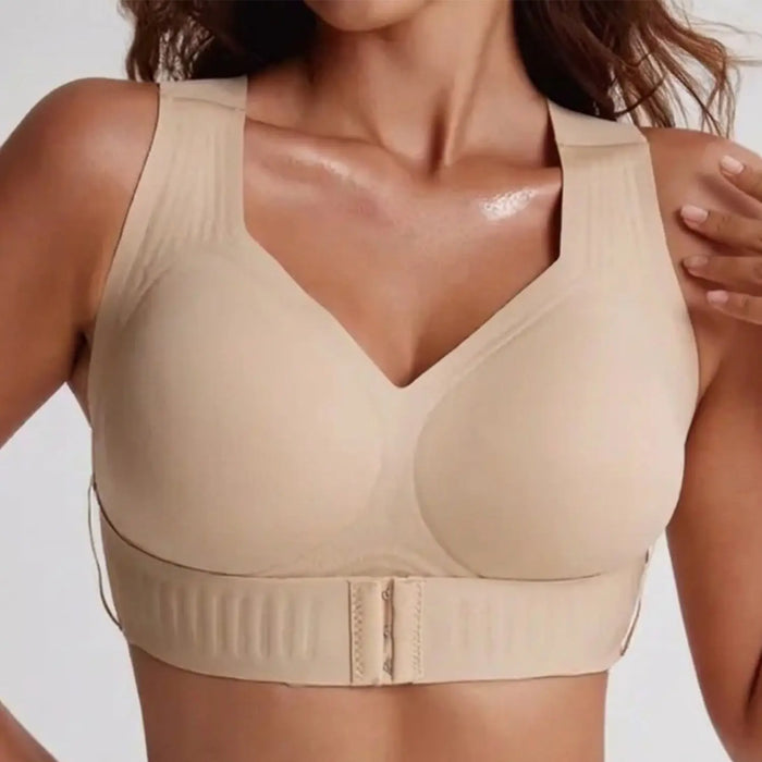 Women'S Animal Print V Neck Posture Sports Bra Wire Free, Breathable Mesh, Removable Pads, Gentle Support, Machine Washable, Minimizer Jelly Alternative for Yoga & Gym Workouts, Bras for Women Posture Shaping Bra Sporty Bra