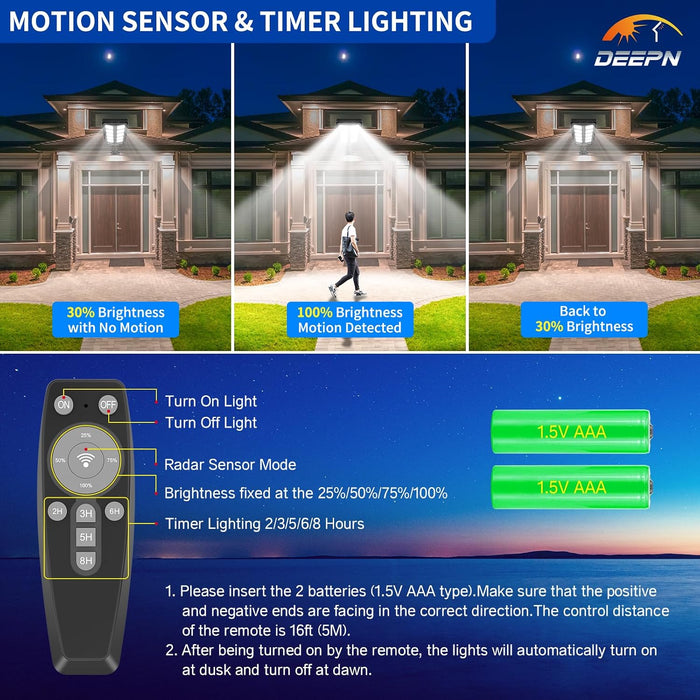 Solar Lights Outdoor, IP66 Waterproof Street Lights Outdoor, TW001