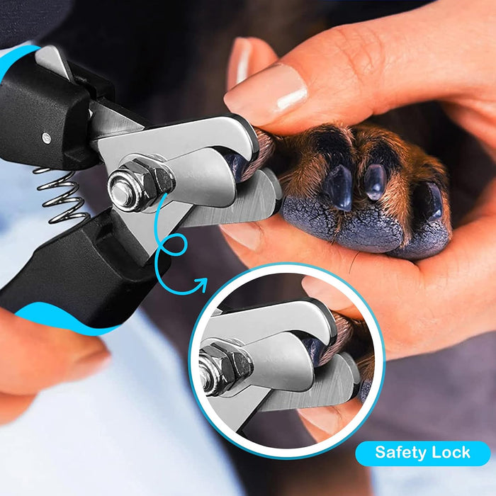 Dog Nail Clippers and Trimmer with Safety Guard to Avoid Over-Cutting Toe Nails, Professional Grooming Pet Nail Clipper 