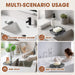 2 Pack Silicone Soap Dish with Drainage Holes for Bathroom Shower Caddy Kitchen Counter Bar Sponge Holder Drying Rack Si