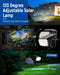 Solar Spot Lights Outdoor Waterproof, 4 Packs, Cool White