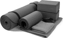 7-Piece Yoga Set with 71x24x0.5 Inches Extra Thick Mat and Carrying Sling – Includes 2 Blocks, Stretch Strap, 2 Towels, and Knee Pad for Home, Studio, and Gym Workouts