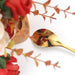 6-Piece Elegant Gold Leaf Long Handle Teaspoons - 7.4"