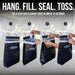 Hanging Car Trash & Garbage Bags, Disposable, Black 7 Count