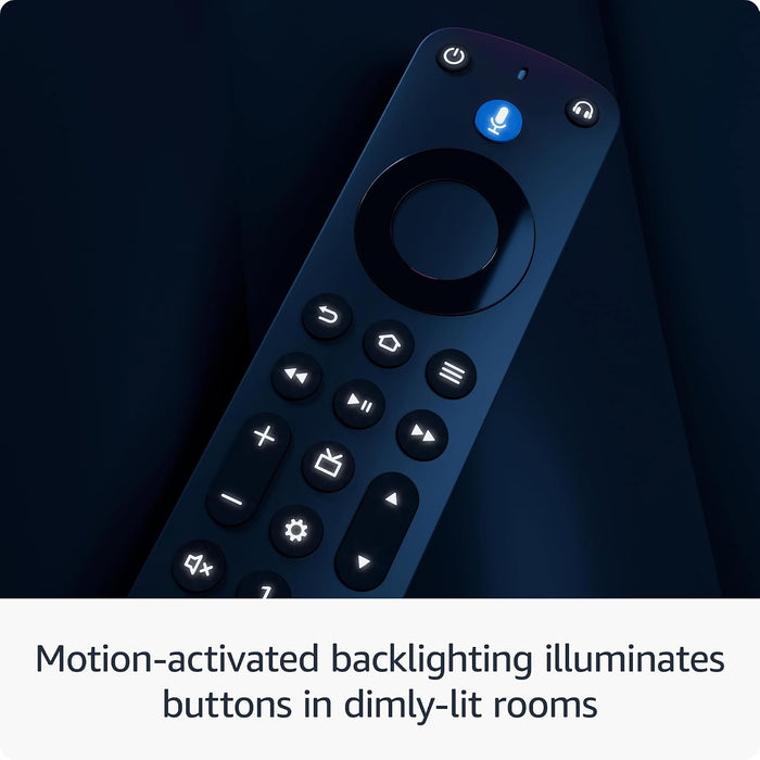 Fire TV Alexa Voice Remote Pro (newest model) with remote finder, TV controls, and backlit buttons