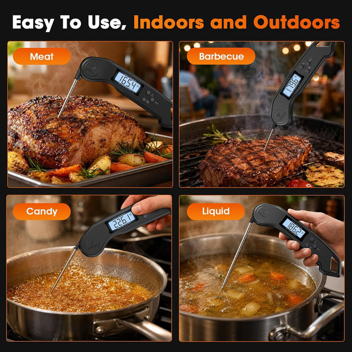 Meat Thermometer Digital – 2 Sec Instant Read Food Thermometer for Cooking