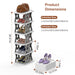 Six-Tier Foldable Shoe Rack