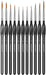 11 Pcs Detail Paint Brushes with Triangular Handles for Acrylic, Model, Art