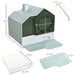 Hooded Cat Litter Box with Tracking Mat