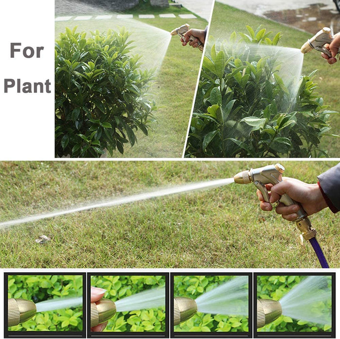 Upgraded 100% Metal Garden Hose Nozzle Heavy Duty, High Pressure