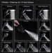 Rain Shower Head with Handheld Showerhead, Black 1.75GPM 460311