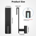 Shower Towel Hooks, 7.5-Inch Extended Over Glass Shower Door Hanger for Towels & Robes, Rustproof Bathroom Towel Rack, 2