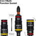 Klein Tools 32303HD Impact Driver Set, 20-in-1 SAE Impact Rated Sockets and Screwdriver Tool with Phillips, Slotted, Squ