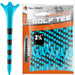 Durable Plastic Golf Tees,100/50 Pack (1-1/2", 2-3/4" & 3-1/4"), Designed to Reduce Friction and Side Spin