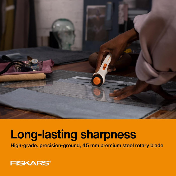Fiskars 45mm Stick Rotary Cutter for Fabric, Arts and Crafts & Sewing