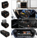 Car Trunk Organizer and Storage with Lid & Removable Leakproof Cooler Bag, Car Accessories 6 Removable Dividers for Custom Space, Collapsible Large Trunk Organizers Interior for SUV Sendan with Cover