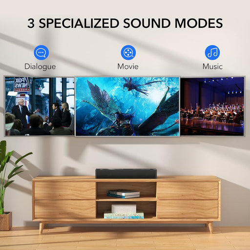 Small Sound Bar for TV, PC and Gaming, 16 Inch Mini Soundbar