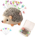 Hedgehog Shaped Pin Cushion Sewing Kit with 100 Colored Pins