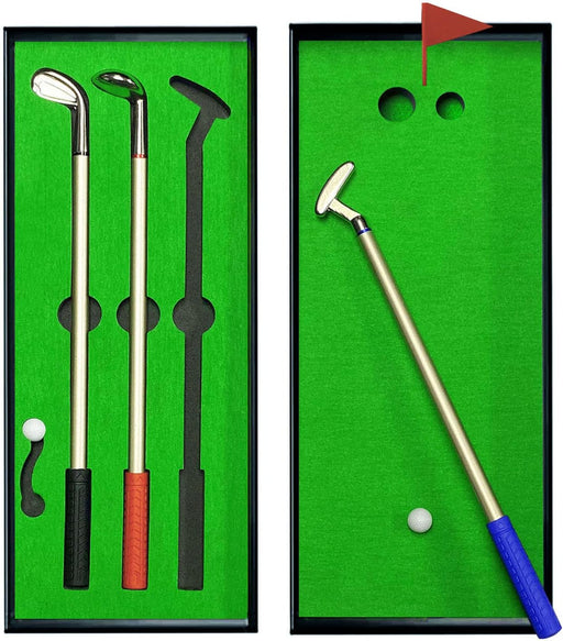 Golf Pen Set, Mini Desktop Golf Putting Green Game