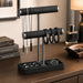 2 Tier Bracelet Holder Display, Necklace Holder Organizer, Black