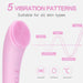 Facial Cleansing Brush, Rechargeable Silicone Face Scrubber with Heat Massage End, Vibrating Exfoliator Scrubber for Dee