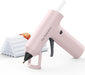 Cordless Hot Glue Gun W106s with Rechargeable 2Ah Pink