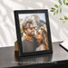 8x10 Picture Frame Set of 3, Gallery Wall Frame Set Black Woodgrain