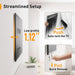 No Drill TV Wall Mount for Most 24-65 Inch TVs up to 100 lbs
