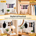 2 Pack Sunglass Holder for Wall, Metal Wall Mounted Sunglasses Organizer