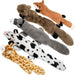 Dog Squeaky Toys, 5 PCS Crinkle Plush Dog Toys, No Stuffing Dog Toys for Small Medium Large Dogs, Stuffless Puppy Toys f