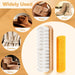 2 Pcs Suede Shoe Brush Nubuck Leather Cleaner Shoes Shine Dauber Crepe Applicators Set with Cleaning Eraser(Brush with Eraser)