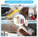 16Pcs Crevice Cleaning Brush Set, Hard Bristle Scrub Brushes for Gaps