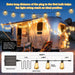 100FT Solar String Lights Outdoor Waterproof with Remote & Timer, LED Shatterproof ST38 Bulbs, USB & Solar Powered Patio Lights for Backyard, Porch, Garden, Wedding Decor, Dusk to Dawn Lighting