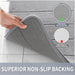 Memory Foam Bath Mat, Super Soft & Absorbent Bathroom Rug, Grey
