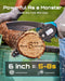 Mini Chainsaw, 6-inch Mini Chainsaw Cordless, Handheld Electric Power Chain Saw with 2 Batteries, for Tree Trimming Wood