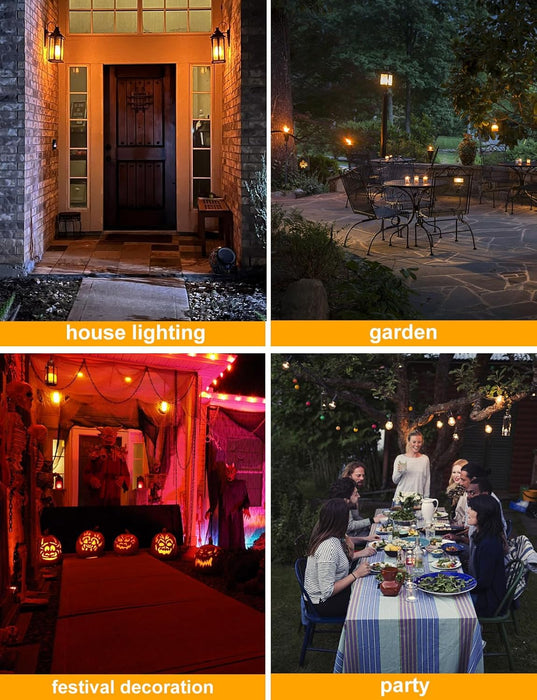 【Upgraded】 Flame Light Bulbs for Home Decor with Upside Down Effect