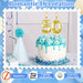 50th Birthday Decorations for Women and Men, Gold Number 50 Candle