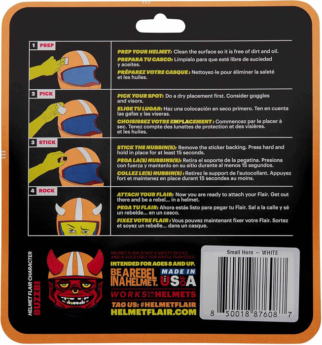 MagNeatOhz Small Devil Horns for Helmet | Made in USA | Magnetic & Interchangeable Horns for Motorcycle, Bike & Ski Helmets - Pair