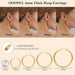 4mm Thick Gold Chunky Earrings Steling Silver Post Hoops Earrings For Women Hollow Tube Hoops Earrings Thick Gold Hoop Earrings Hypoallergenic Lightweight Gold Hoop Large Earrings 20/30/40/50/60MM