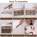 Three-Piece Rolling Foldable Storage Bins
