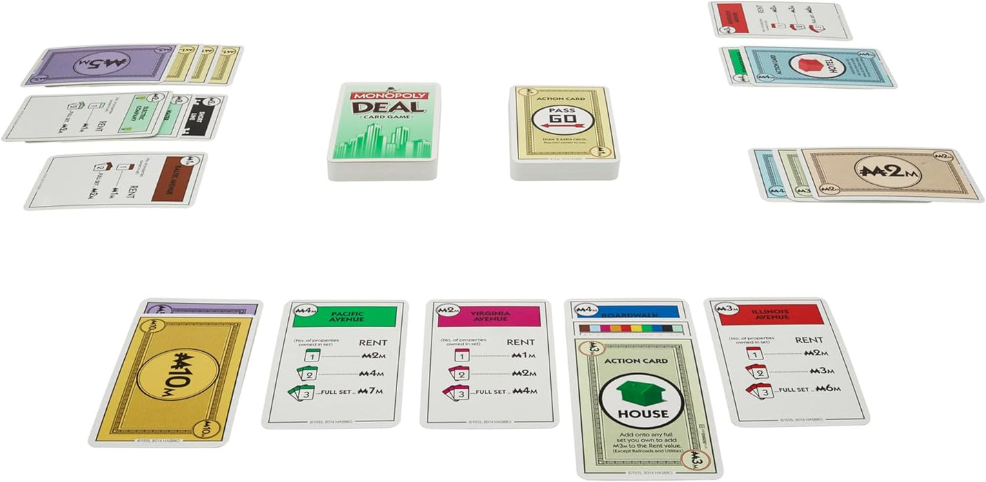 Monopoly Deal Card Game | Quick-Playing Card Game | Fun Games for Families and Kids | Ages 8 and Up | 2 to 5 Players | 1