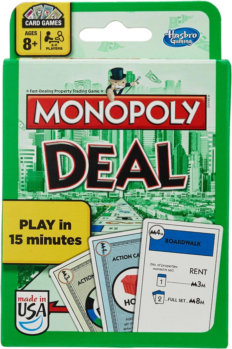 Monopoly Deal Card Game | Quick-Playing Card Game | Fun Games for Families and Kids | Ages 8 and Up | 2 to 5 Players | 1