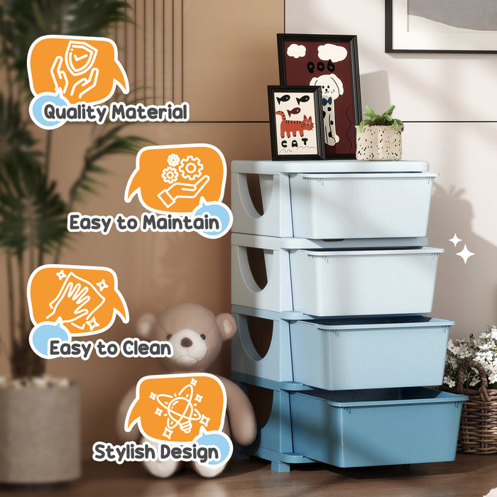 Four-Tier Children’s Drawer Tower