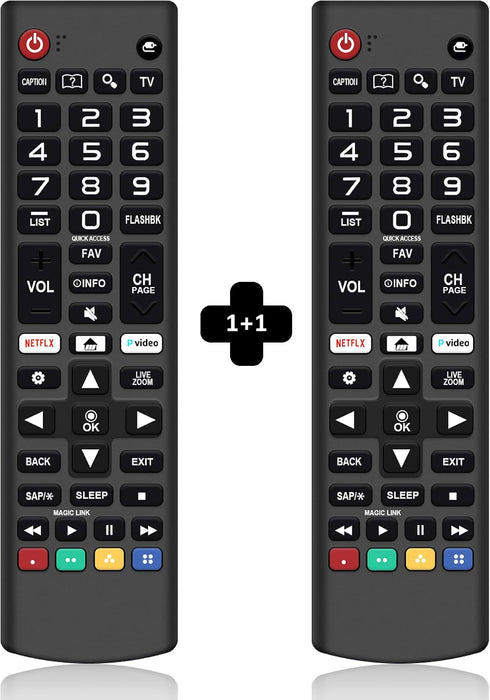 【Pack of 2】 for LG TV Remote Control Replacement AKB75095307