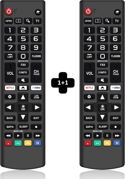 【Pack of 2】 for LG TV Remote Control Replacement AKB75095307