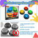 Set of 4 Buzzers for Trivia Games, Answer Buzzers for Classroom, Family Feud Jeopardy Buzzer, Game Buzzers with Lights and Sound for Classroom, Game Show Buzzer Buttons