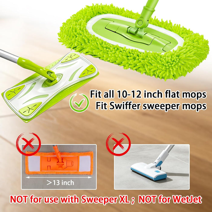 Reusable Dry Sweeping Cloths Microfiber Wet Mop Pads Compatible with Swiffer Sweeper Mop Replacement Sweeping Mopping pa