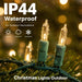 Warm White Christmas Lights, 2 Pack Total 40FT 200 Count Incandescent Christmas Mini Tree String Lights, Waterproof Christmas Decorations for Outdoor Indoor Xmas Patio Home Party Garden Yard Decor